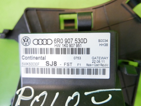 Moduł sterownik GATEWAY 6R0907530D VW POLO 6R V 1.2 12V 5D HB 09-14