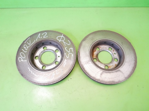 Tarcze hamulcowe przód wentylowane 255mm VW POLO 6R V 1.2 12V 5D HB 09-14