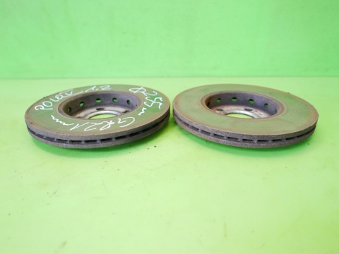 Tarcze hamulcowe przód wentylowane 255mm VW POLO 6R V 1.2 12V 5D HB 09-14