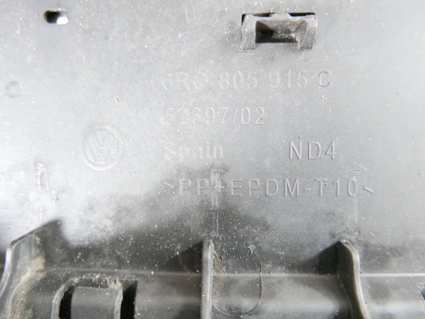 Dokładka zderzaka przód dolna hokej 6R0805915C VW POLO 6R V 5D HB 09-14