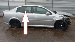 Szyba drzwi tył prawa duża OPEL VECTRA C FL SEDAN 1.8 16V 05-08