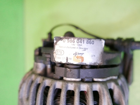 Alternator Bosch 0986041860 120A VW TOURAN I 1T 2.0 TDI 03-06