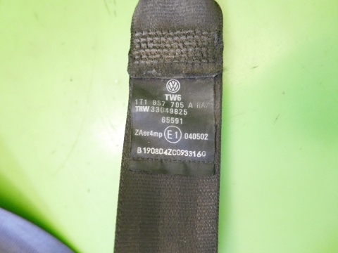 Pas bezpieczeństwa przód lewy 1T1857705A VW TOURAN I 1T 03-06