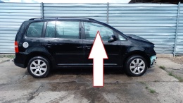 Szyba drzwi przód przednia prawa VW TOURAN I 1T 03-06
