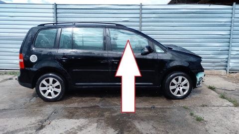Szyba drzwi przód przednia prawa VW TOURAN I 1T 03-06