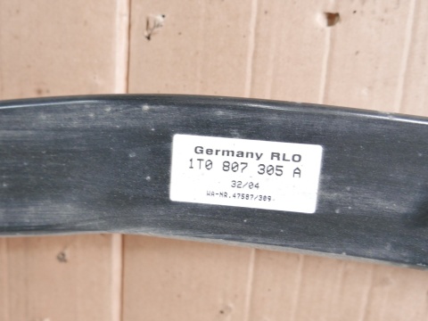 Wzmocnienie belka zderzaka tył 1T0807305A VW TOURAN I 1T 2.0 TDI 03-06