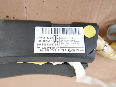 Kurtyna poduszka airbag prawa 1T0880742D VW TOURAN I 1T 2.0 TDI 03-06