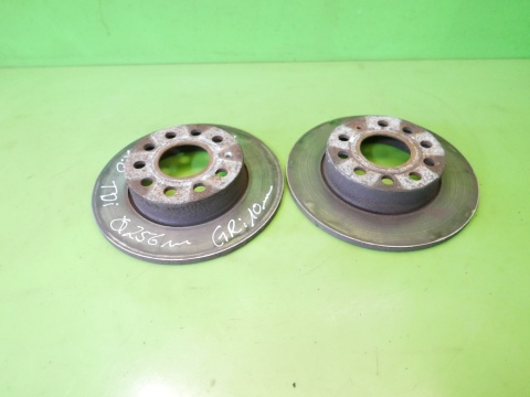 Tarcze hamulcowe tył pełne lewa + prawa 256mm VW TOURAN I 1T 2.0 TDI 03-06