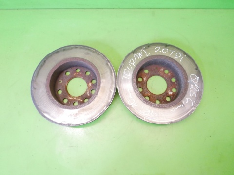 Tarcze hamulcowe tył pełne lewa + prawa 256mm VW TOURAN I 1T 2.0 TDI 03-06