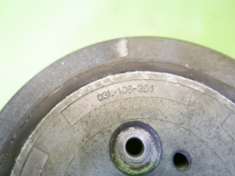 Koło pasowe wału 03L105251 AUDI A6 C6 2.0 TDI CAHA CAH 170KM 08-11