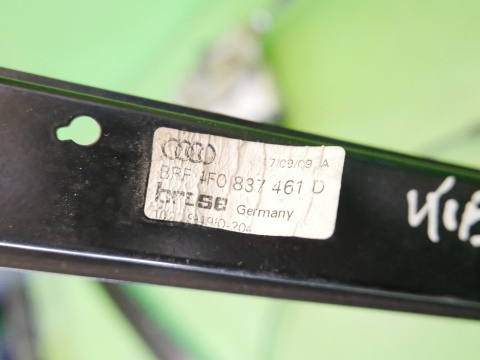 Mechanizm podnośnik silniczek szyby przód lewy 4F0837461D AUDI A6 C6 08-11