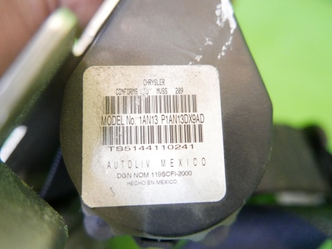 Pas bezpieczeństwa lewy tył III rząd 608163101C FIAT FREEMONT I 11-15