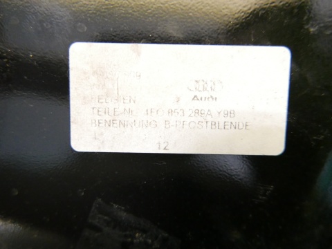 Nakładka listwa słupka B lewa 4F0853289A AUDI A6 C6 2.0 TDI AVANT 08-11