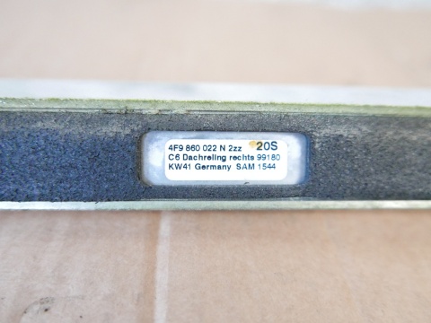 Relingi dachowe 4F9860022N 4F9860021N AUDI A6 C6 KOMBI AVANT 08-11