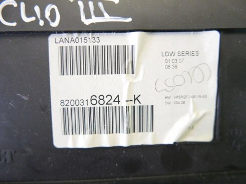 LICZNIK ZEGARY 8200316824K RENAULT CLIO III PHI LICZNIK ZEGARY 8200316824K RENAULT CLIO III PHI