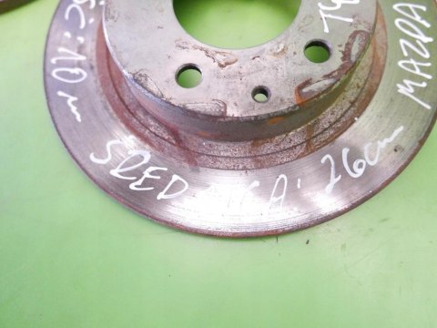 TARCZE HAMULCOWE TYŁ TYLNE MAZDA 626 IV GE 1.8 92-