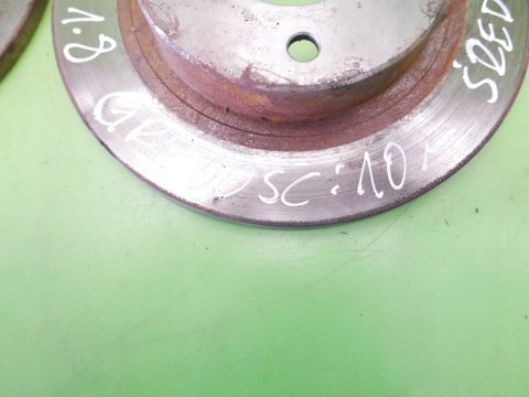 TARCZE HAMULCOWE TYŁ TYLNE MAZDA 626 IV GE 1.8 92-