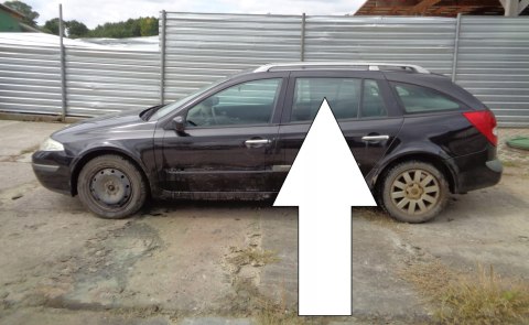 SZYBA DRZWIOWA LEWA TYŁ RENAULT LAGUNA II PHI KOMB