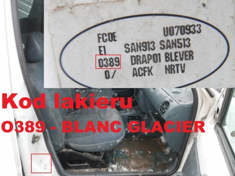 PAS PRZEDNI WZMOCNIENIE O389 RENAULT KANGOO I PHI