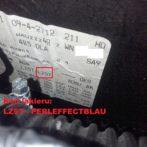 ZDERZAK TYŁ TYLNY LZ5T AUDI A6 C5 KOMBI AVANT 97- ZDERZAK TYŁ TYLNY LZ5T AUDI A6 C5 KOMBI AVANT 97-